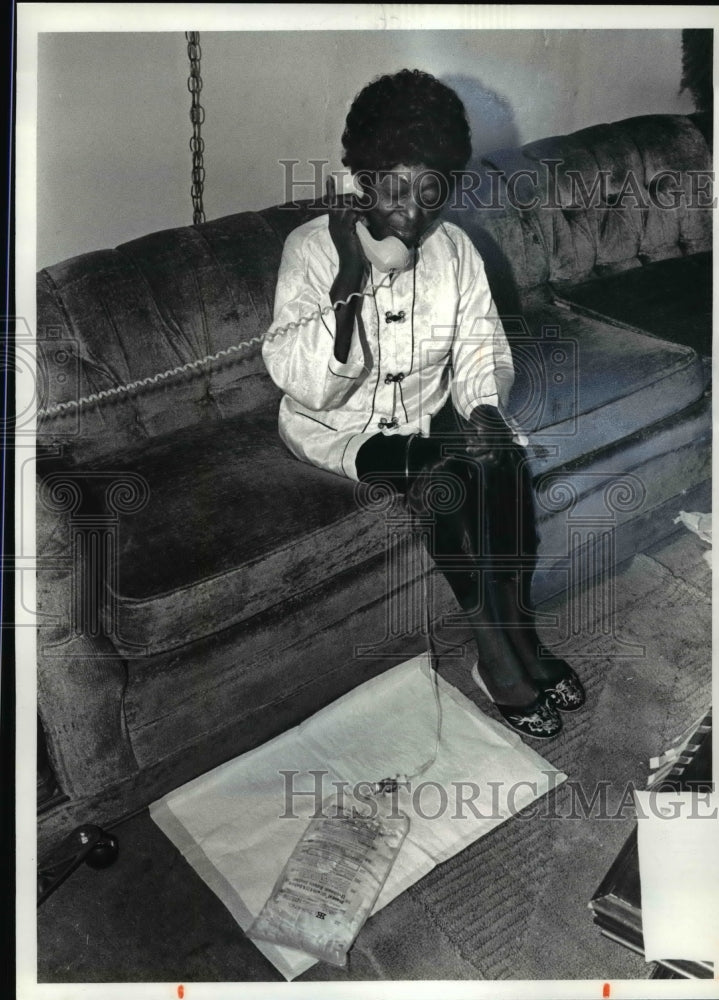 1981 Press Photo Eula Mathes - kidney dialysis - cvb56789 - Historic Images