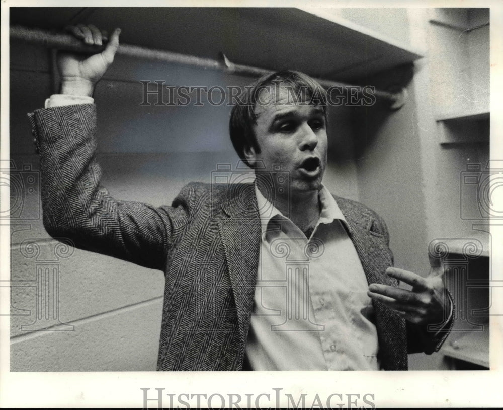 1981 Press Photo Coach Pat McBride, St. Louis Steamers - cvb56908 - Historic Images