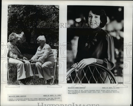 1990 Press Photo Marylen Mann-Oasis founder - cvb57275 - Historic Images