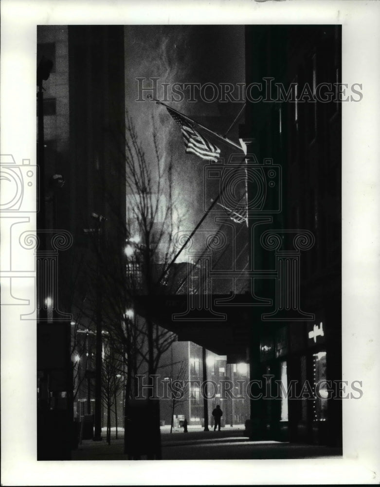 1991 Press Photo Euclid Avenue during winter - cvb57351 - Historic Images