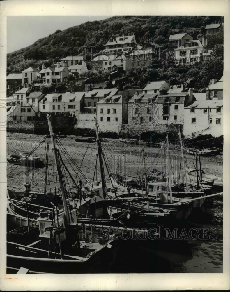 1962 Fishing boats-Polperro in Cornwall England-Historic Images