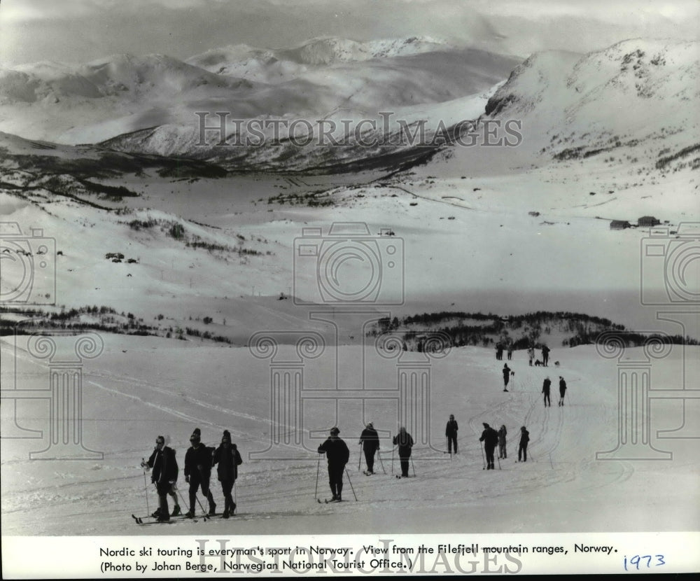 1981 Press Photo Nordic ski touring-Norway - cvb57450 - Historic Images