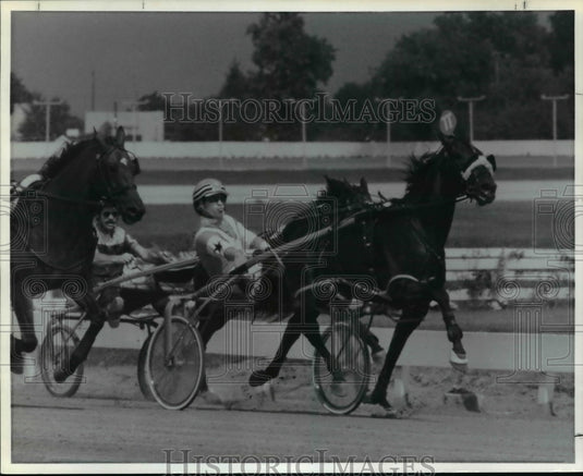 Press Photo Mike LaChance on his horse Matts Scooter - Historic Images