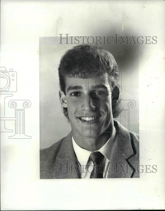 1985 Press Photo Player of the week, Greg Wearsch, St Ed's Football - Historic Images