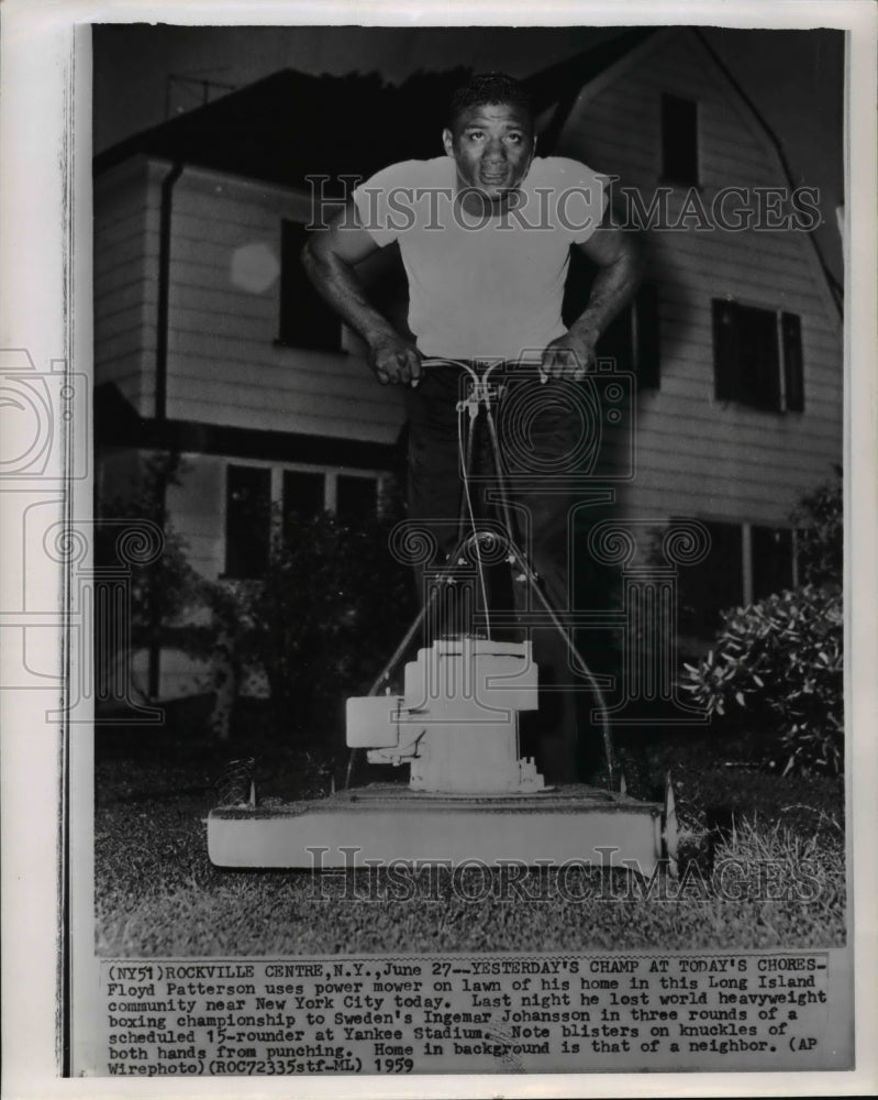 1959 Press Photo Boxing champion-Floyd Patterson - Historic Images