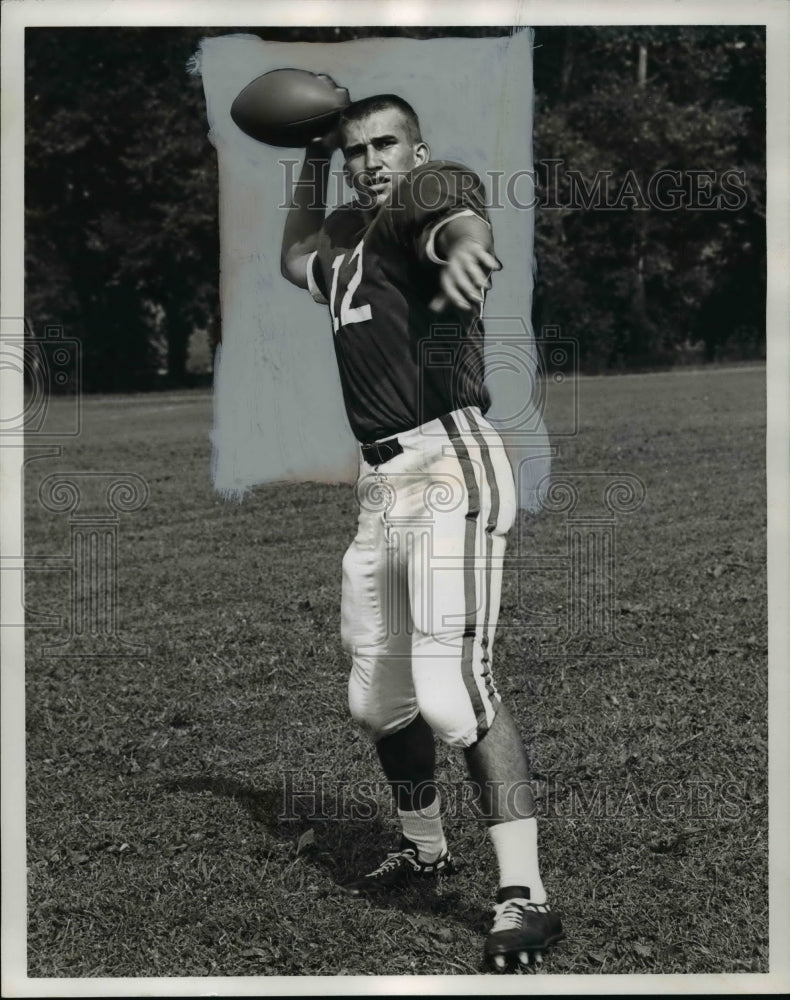 1962 Press Photo Ohio University football quarterback-Bob Babbit - Historic Images