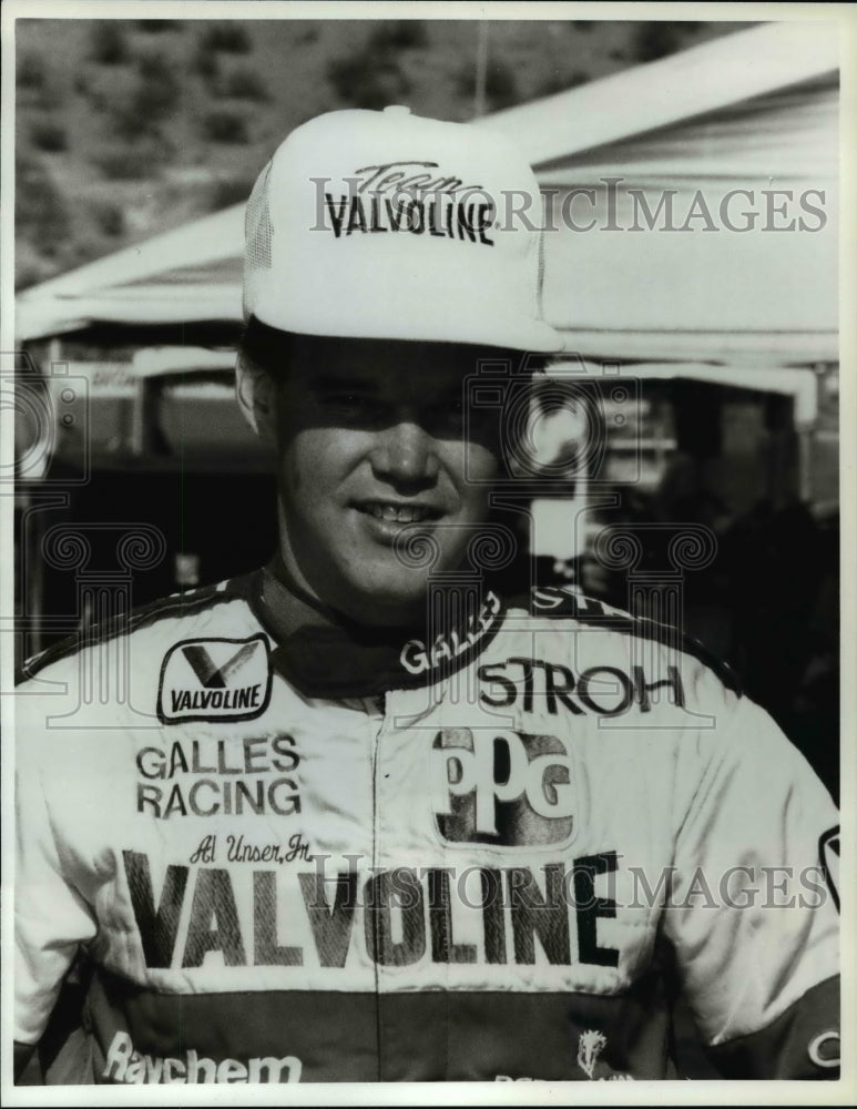 1988 Press Photo Team Valvoline driver Al Unser Jr. - cvb59272- Historic Images