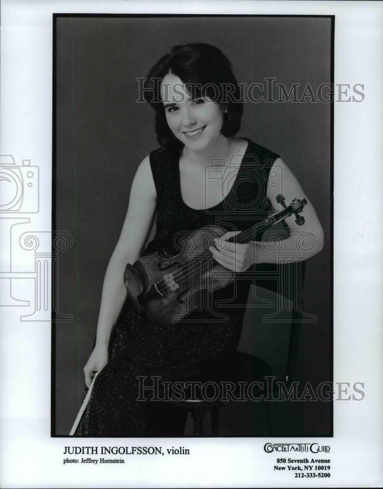 1999 Press Photo Judith Ingolfsson, violinist - cvb59311 - Historic Images