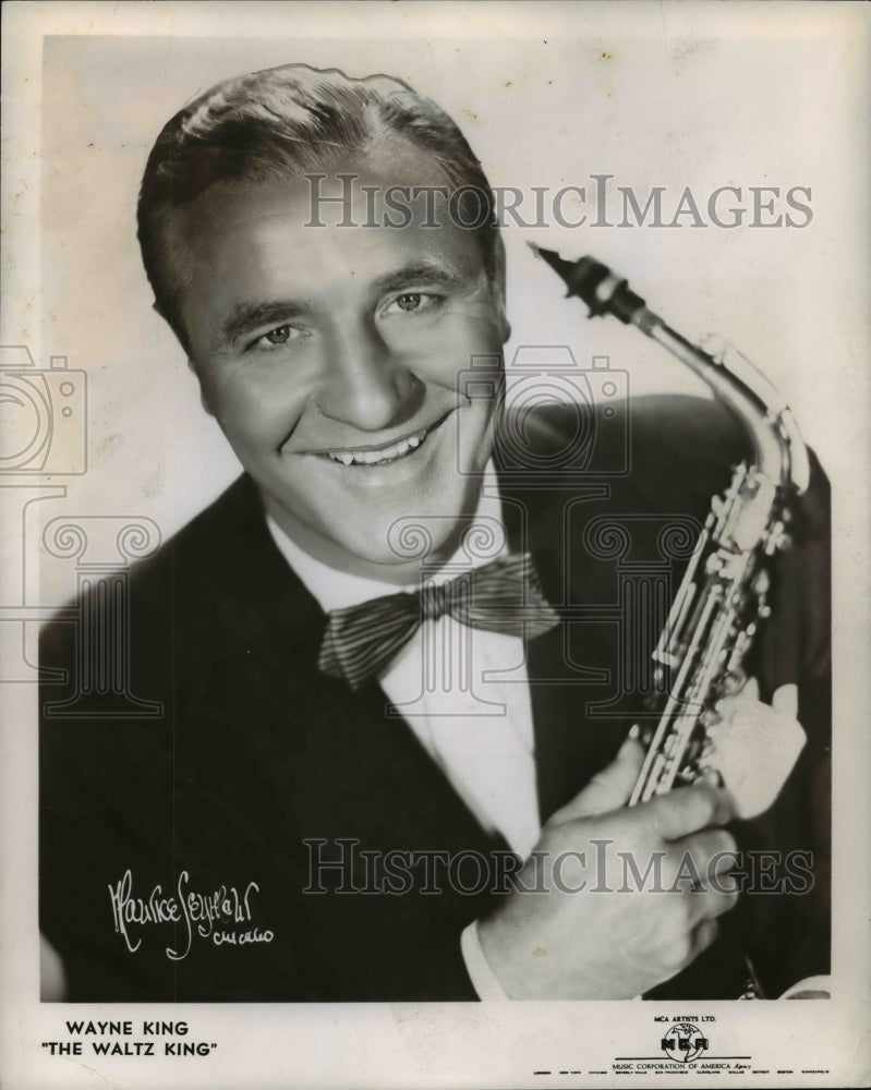 1954 Press Photo Wayne King, The Waltz King - cvb59338 - Historic Images