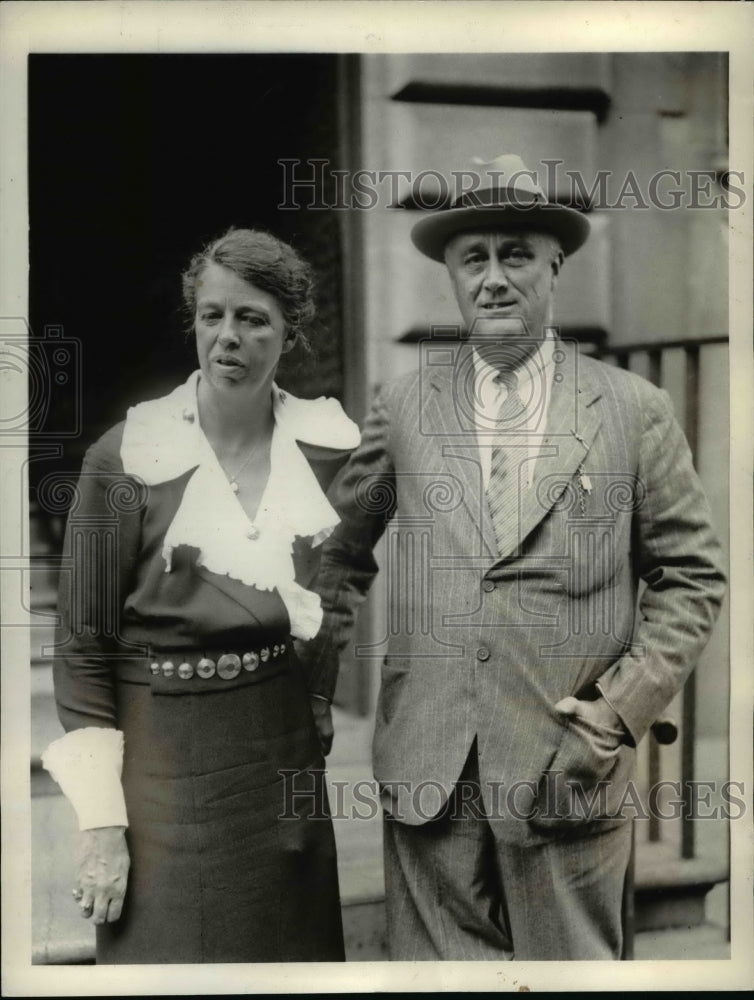 1933 Press Photo: President Roosevelt resumes journey to Hyde Park. - cvb59483 - Historic Images
