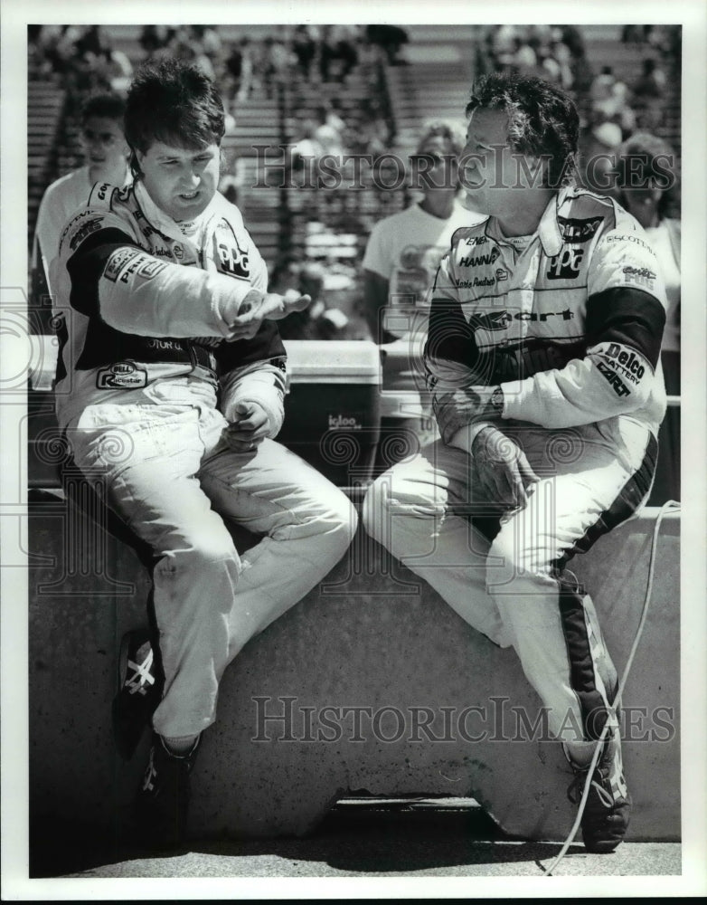 1989 Press Photo Michael and Mario Andretti - cvb59540- Historic Images