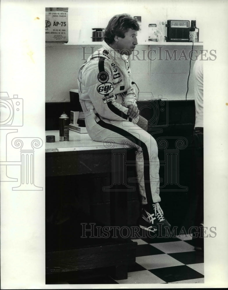 1985 Press Photo Mario Andretti-race driver - cvb59542 - Historic Images