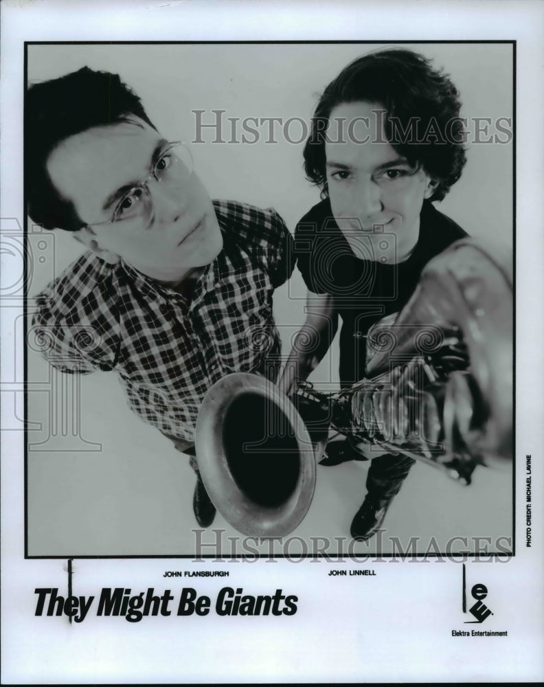 1996 Press Photo They Might Be Giants, John Flansburgh and John Linnell. - Historic Images