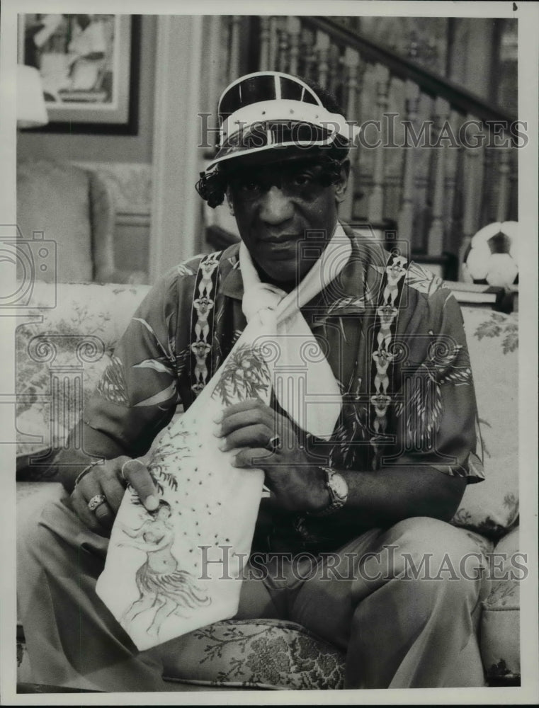 1984 Press Photo Bill Cosby, "Father's Day" on NBC-TV's The Cosby Show" - Historic Images