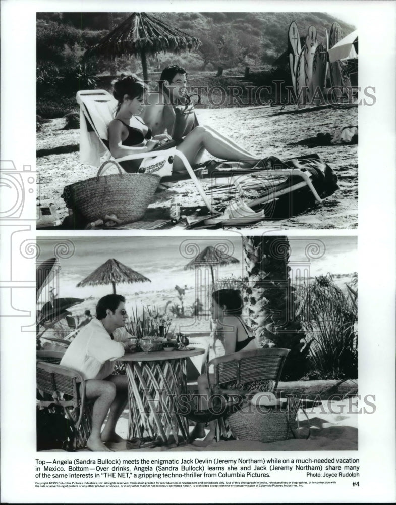 Press Photo Sandra Bullock and Jeremy Northam in "The Net" - cvb59718 - Historic Images