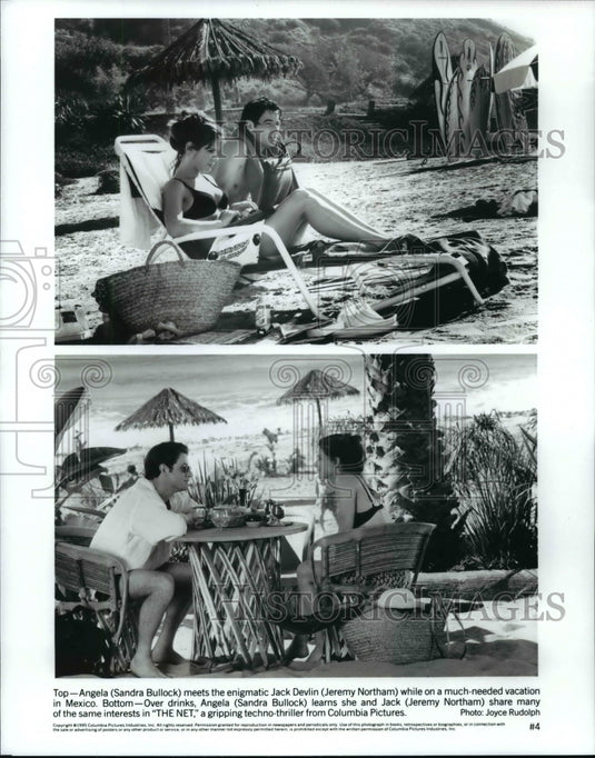 Press Photo Sandra Bullock and Jeremy Northam in "The Net" - cvb59718 - Historic Images