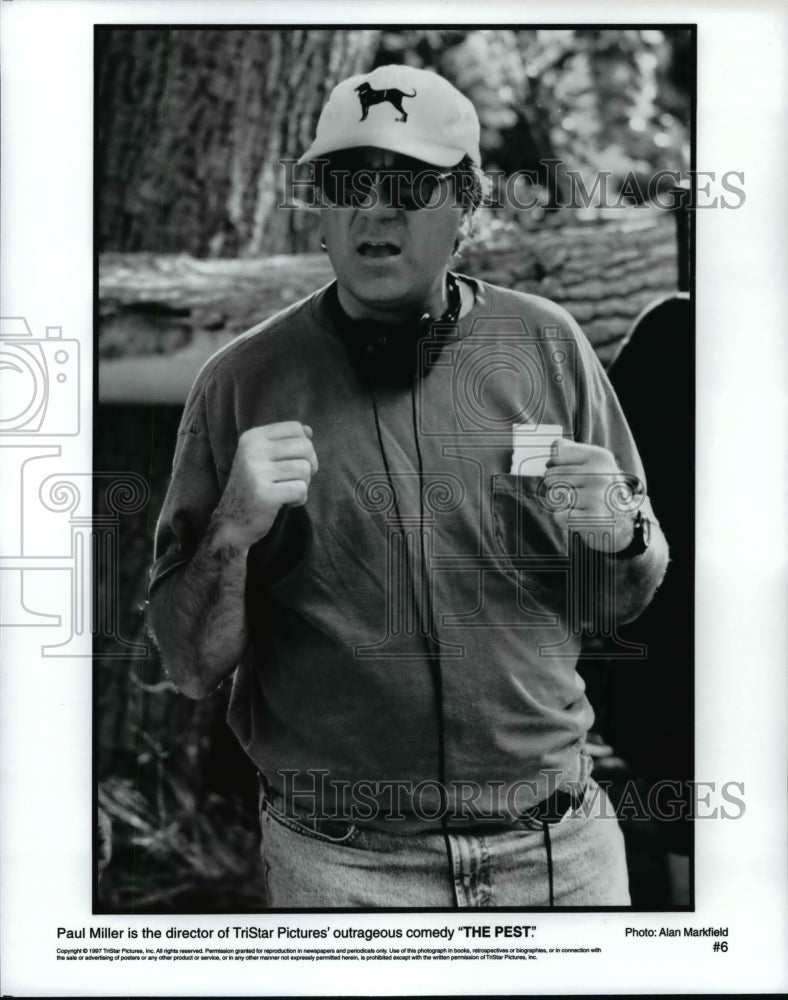 1997 Press Photo Paul Miller, Director of the Movie &quot;The Pest&quot; - cvb59759 - Historic Images