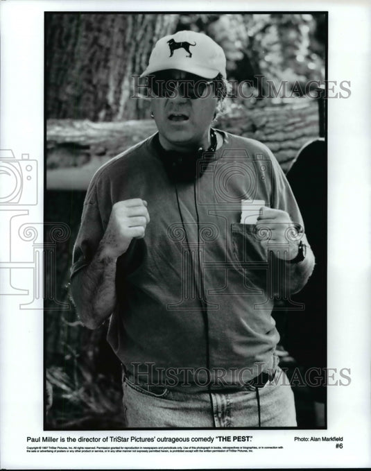 1997 Press Photo Paul Miller, Director of the Movie "The Pest" - cvb59759 - Historic Images