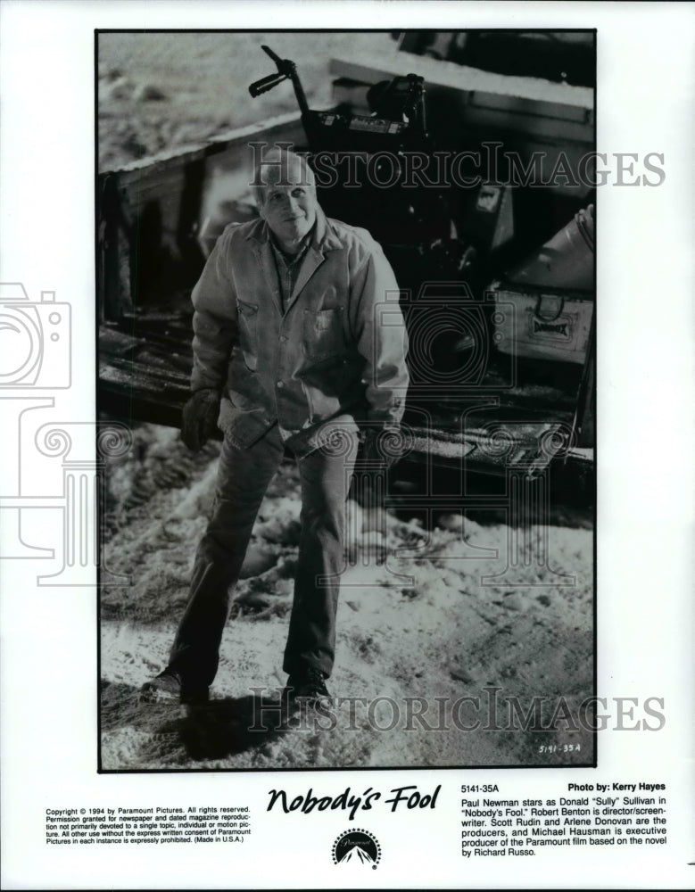 1994 Press Photo Paul Newman as Donald "Sully" Sullivan in "Nobody's Fool" - Historic Images