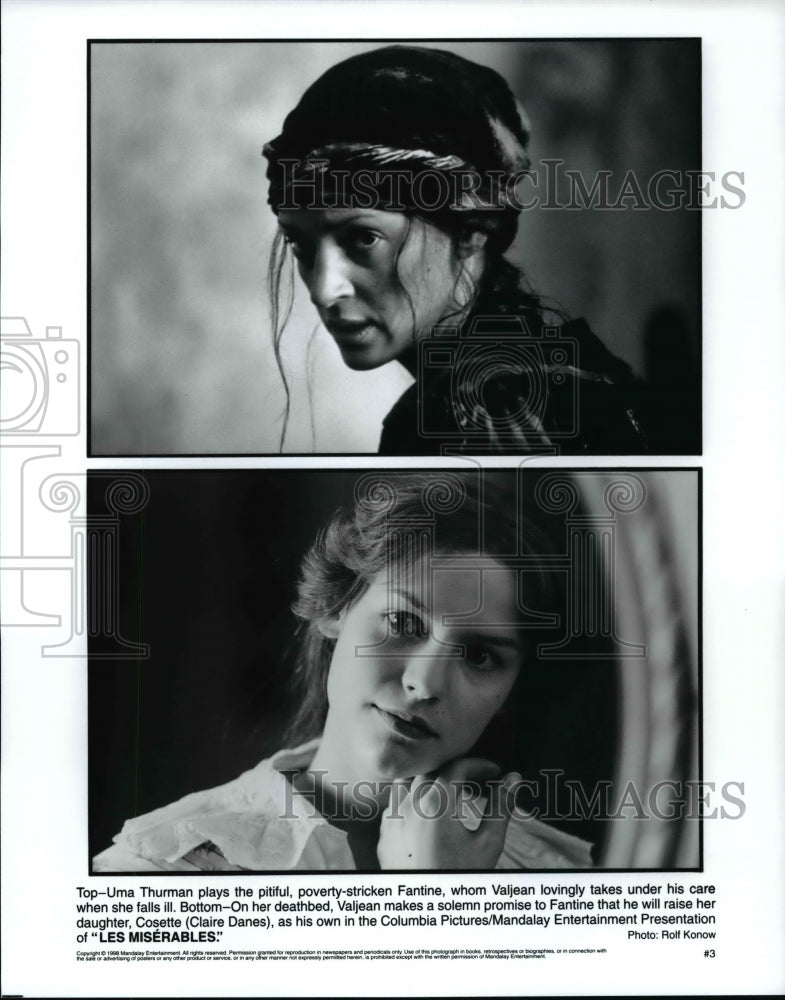 Press Photo Uma Thurman in Les Miserables - cvb59837 - Historic Images