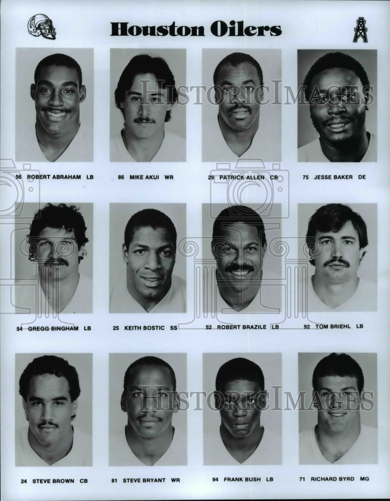 Press Photo Houston Oilers - cvb60040 - Historic Images
