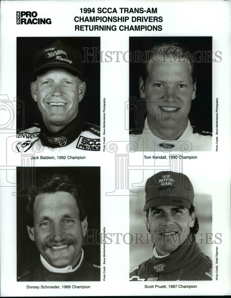 1994 Press Photo SCCA Trans-Am Championship Drivers Returning Champions - Historic Images