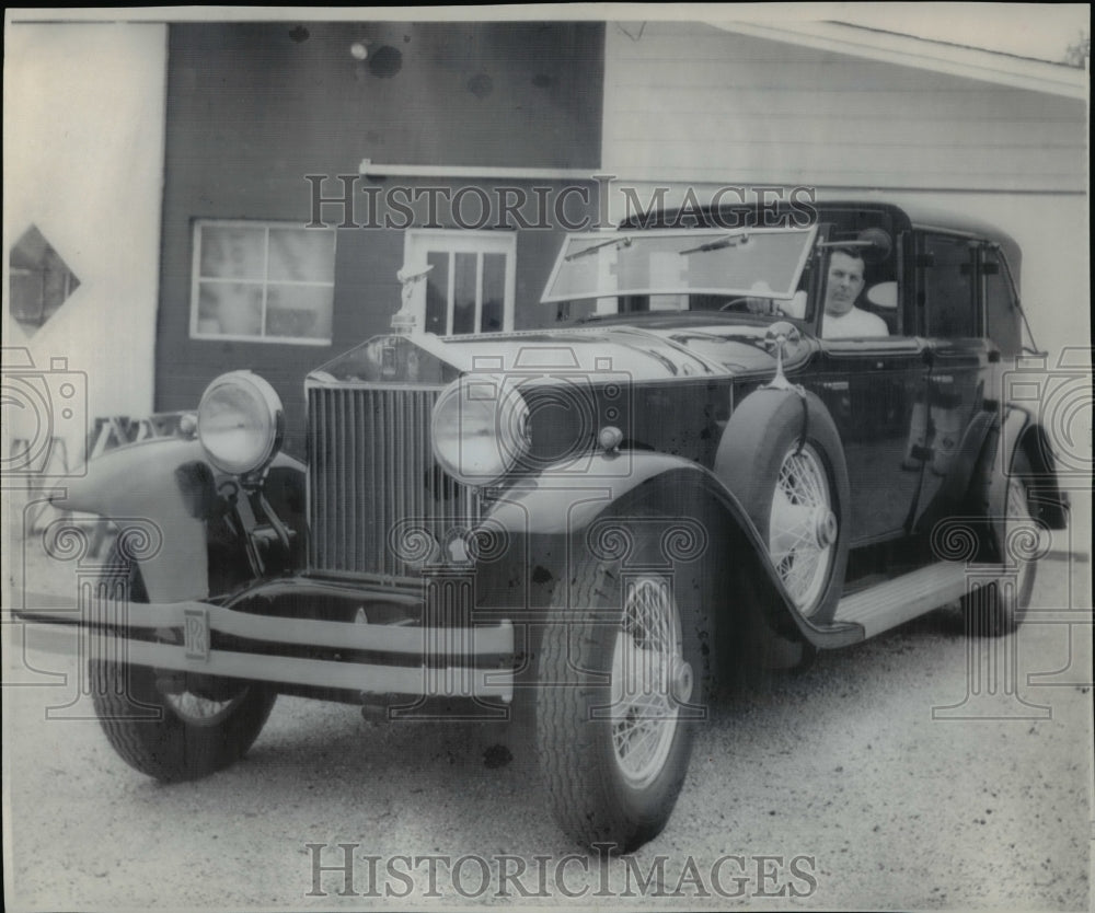 1968 Press Photo Jim Black and 1927 Rolls-Royce at London, Kentucky - cvb60208 - Historic Images