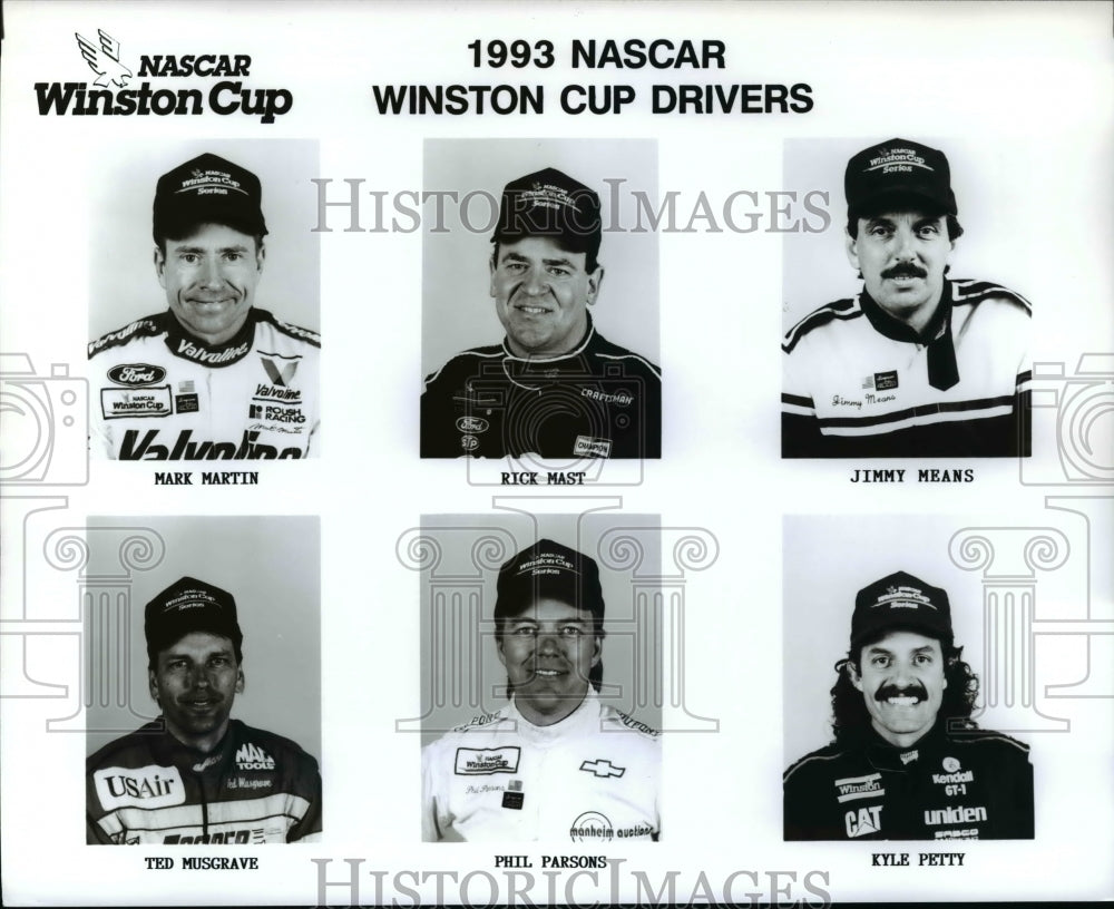 1993 Press Photo NASCAR Winston Cup drivers - cvb60267 - Historic Images