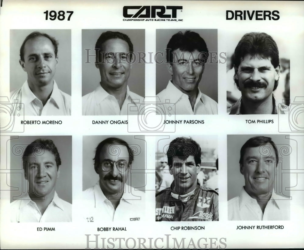 1987 Press Photo Championship Auto Racing Team drivers - cvb60279 ...