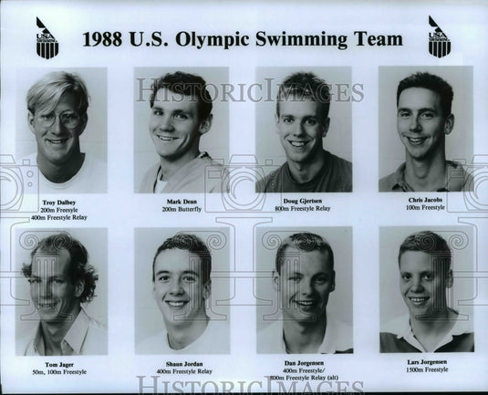 1988 Press Photo U.S.Olympic Swimming Team- - cvb60370 - Historic Images