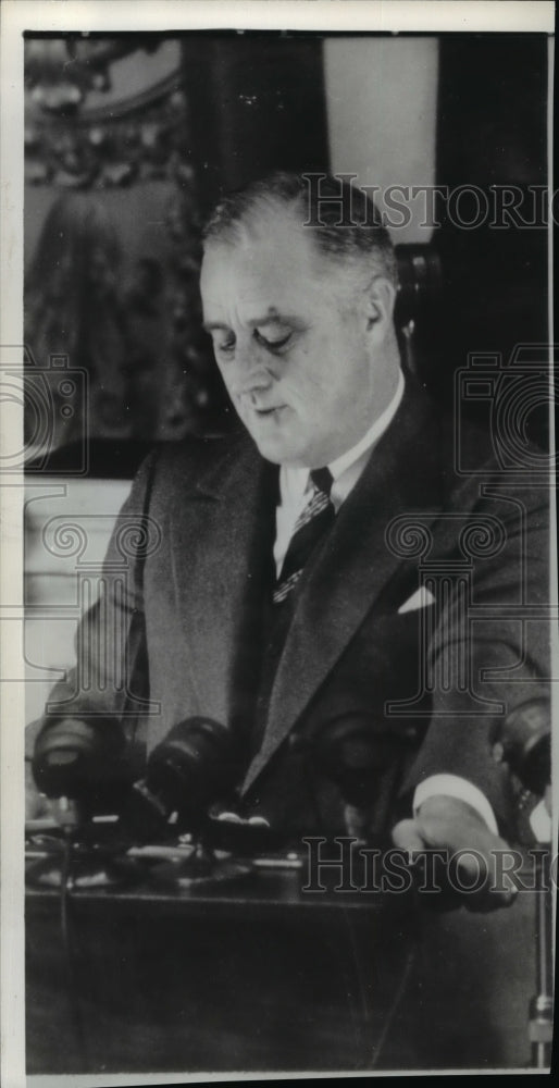 1937 Press Photo President Franklin Roosevelt - cvb60491-Historic Images