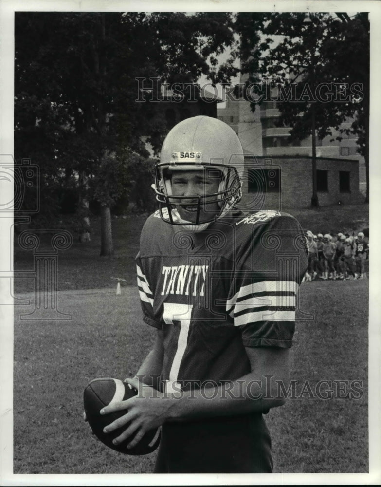 1986 Press Photo: Trinity High School Football - Dave Bieliska - cvb60845 - Historic Images