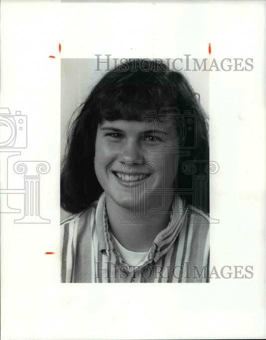 1991 Press Photo Pow Eileen Corrigan, Magnificat Hi Soccer - cvb60943-Historic Images