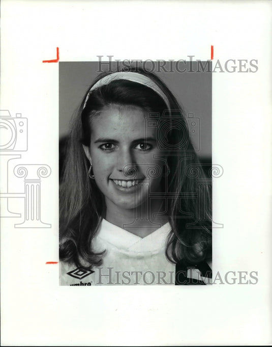 1991 Press Photo Juliet Bennett, Medina soccer player - cvb60950 - Historic Images