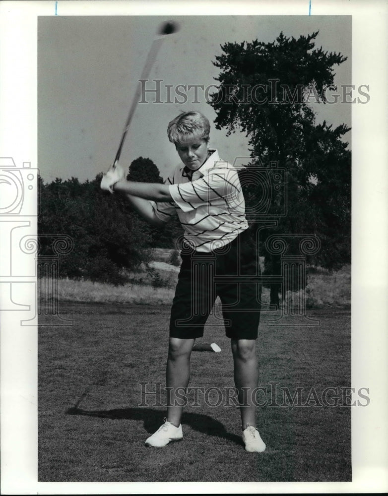 1991 Press Photo Jessica Lundbland, golfer - cvb60955 - Historic Images