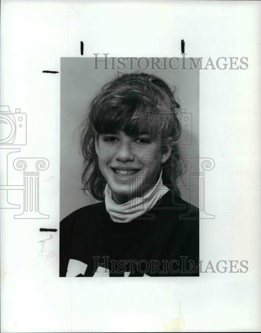 1990 Press Photo Lake Geauga Bureau basketball player-K.C.Vlah - cvb60991- Historic Images