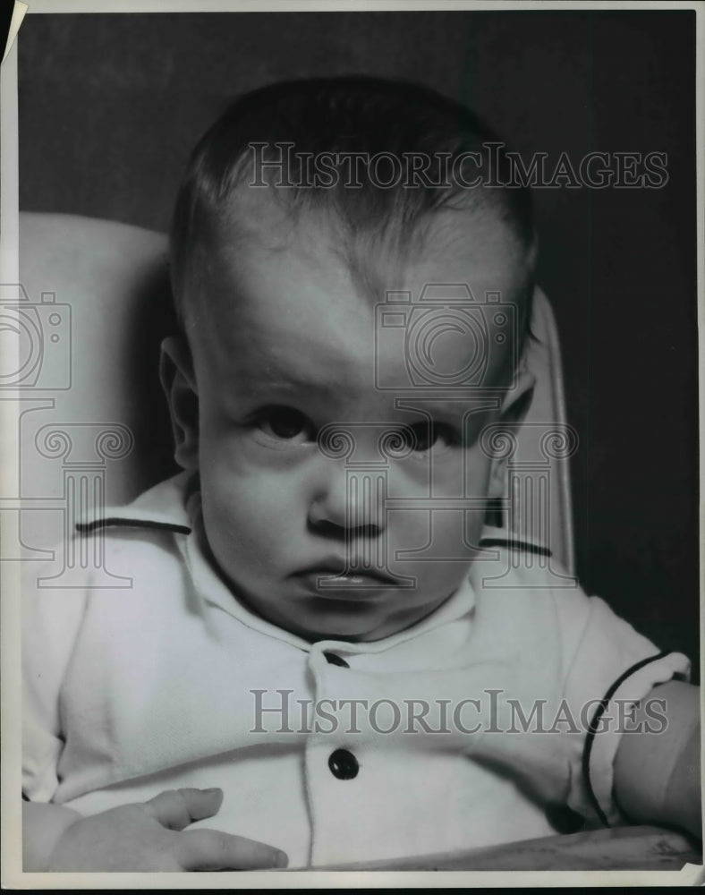 1961 Press Photo Baby&#39;s facial expression - cvb61191 - Historic Images