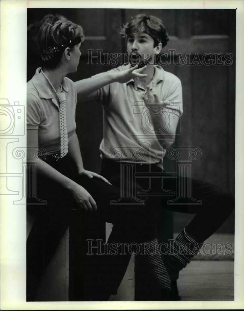 1986 Press Photo Fairmount Theater of the Deaf - cvb61285 - Historic Images