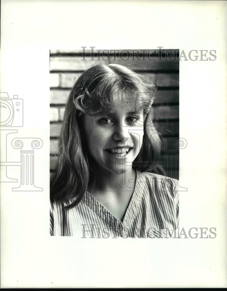 1985 Press Photo Julie Zickes, Lakewood gymnast - cvb61353- Historic Images