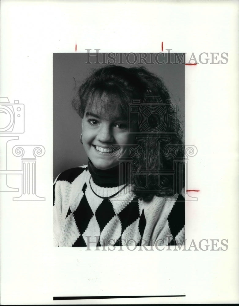 1991 Press Photo PD Player of the Week, Amy Llewellyn, Chagrin Falls - cvb61355 - Historic Images