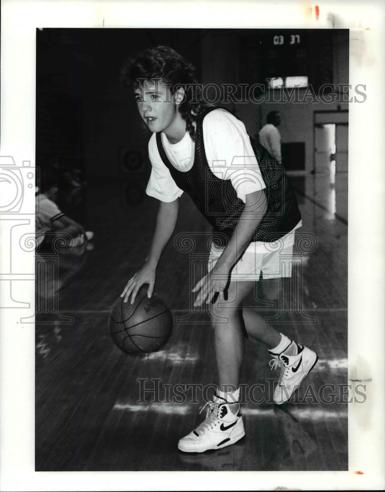 1990 Press Photo Kyle Lathwell, Lorain High basketball player - cvb61359- Historic Images