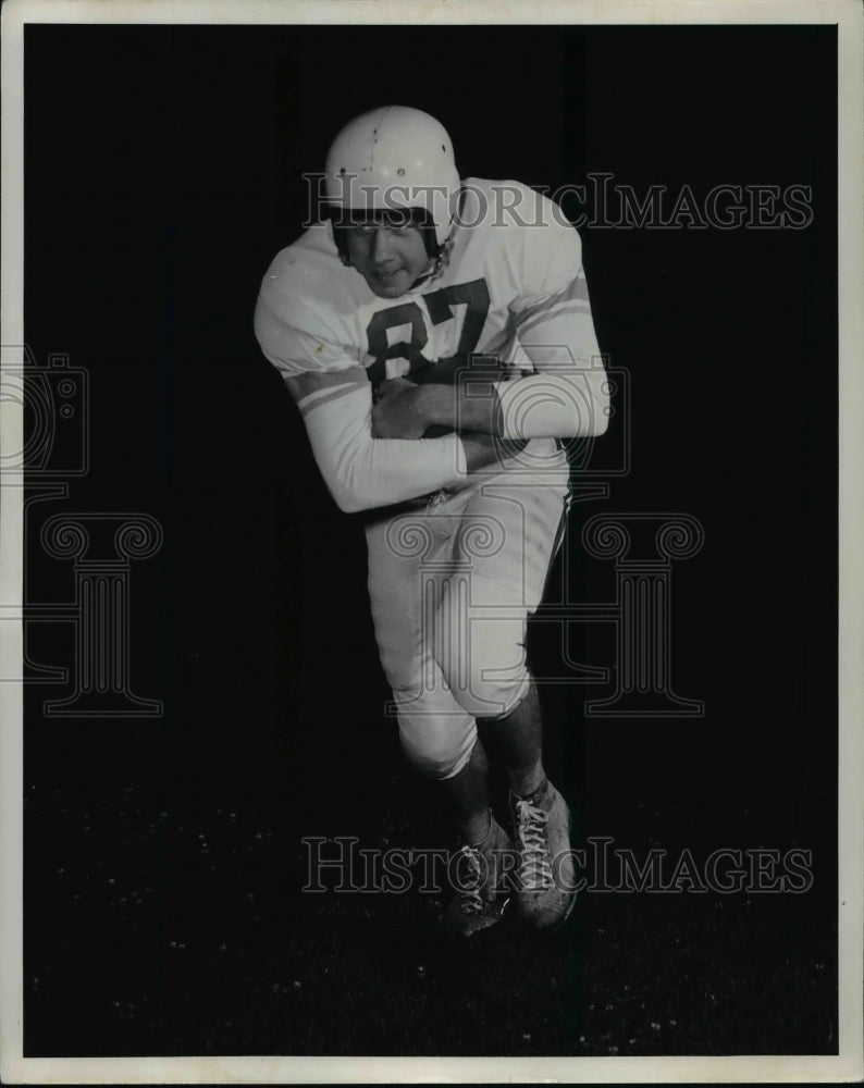 1953 Press Photo University of Dayton Harold Gabel, Fullback from Fremont Ohio. - Historic Images