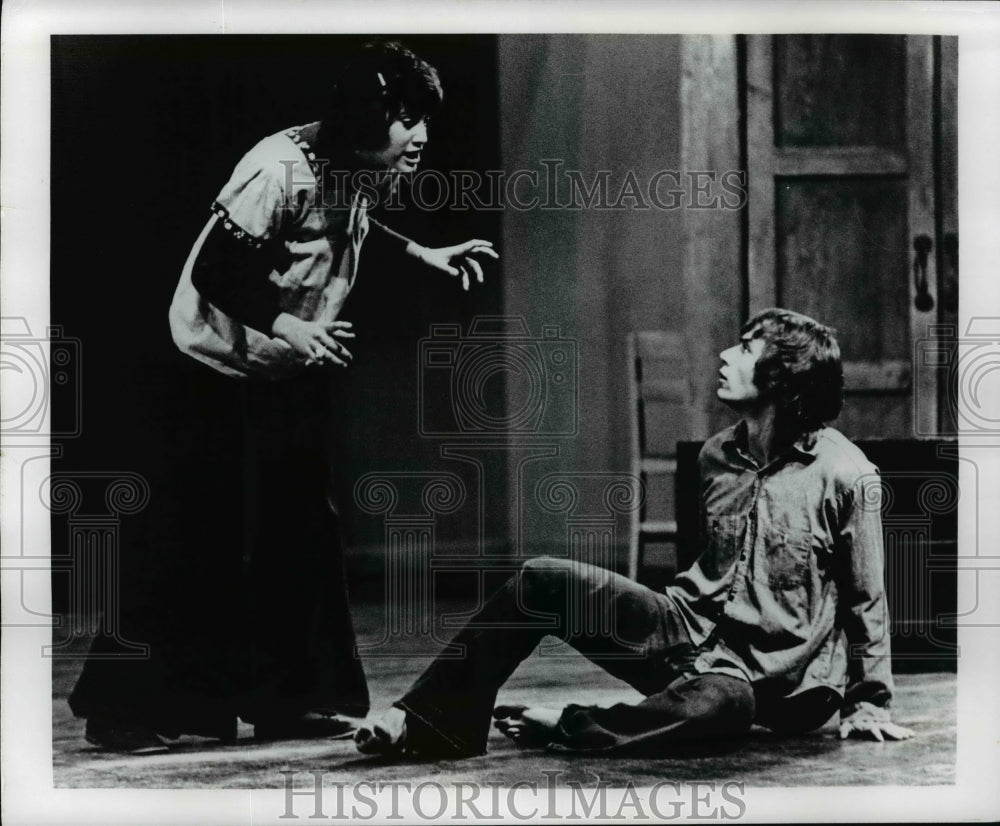 1972, Karen Woronkoff and Michael Emmerling, in &quot;The Medium&quot; at KSU. - Historic Images