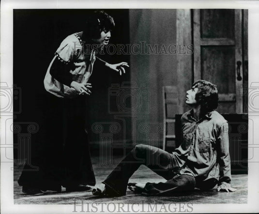 1972, Karen Woronkoff and Michael Emmerling, in "The Medium" at KSU. - Historic Images