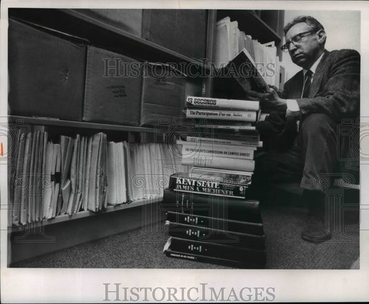 1972 Hyman Kritzer, director of the Kent State University library-Historic Images
