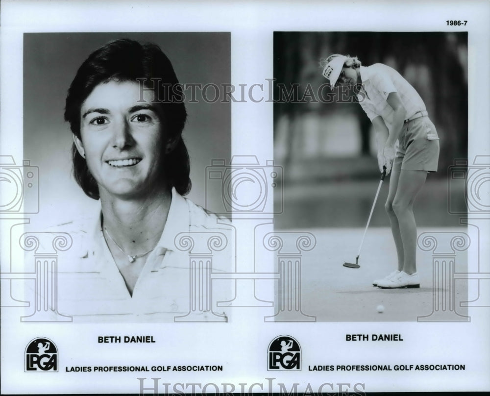 1986 Press Photo Beth Daniel, Ladies Professional Golf Association. - cvb61944 - Historic Images