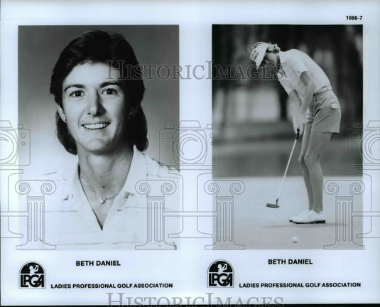 1986 Press Photo Beth Daniel, Ladies Professional Golf Association. - cvb61944 - Historic Images