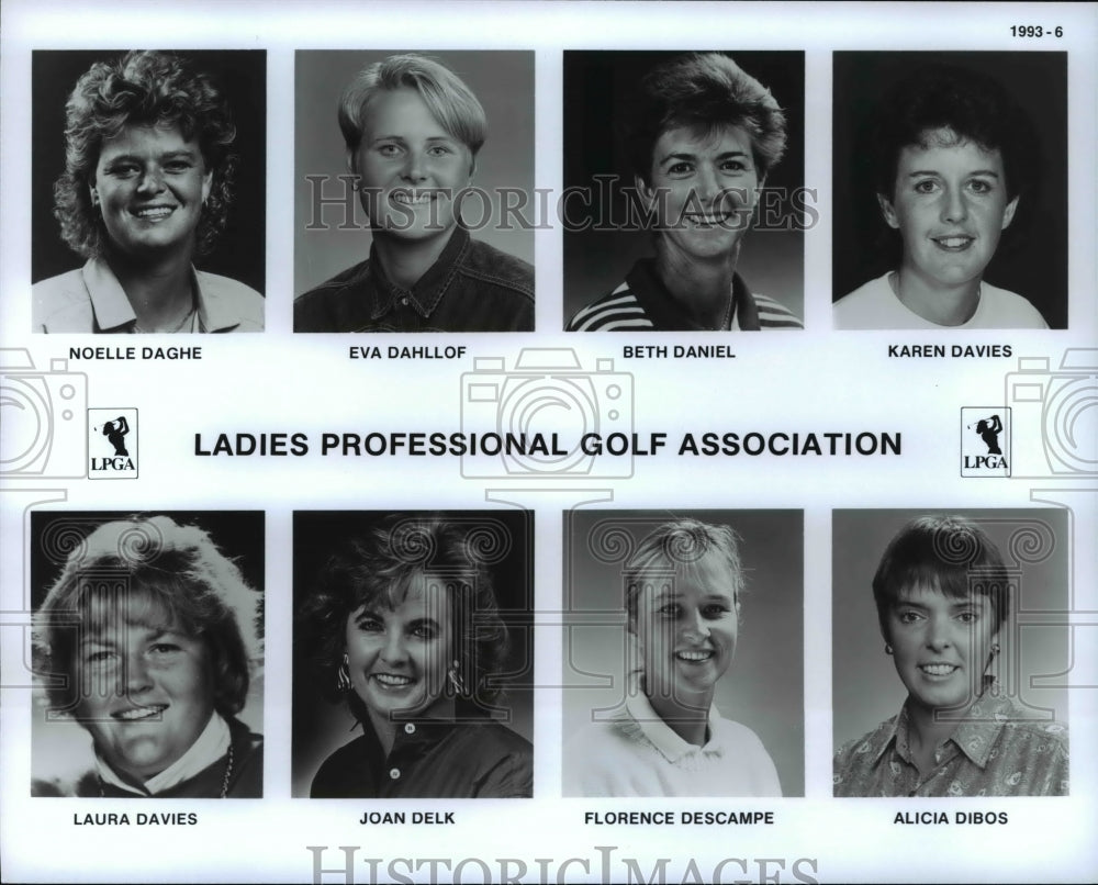 1993 Press Photo Golfers Daghe, Dahllof, Daniel, Davies, Delk, Descampe, Dibos - Historic Images