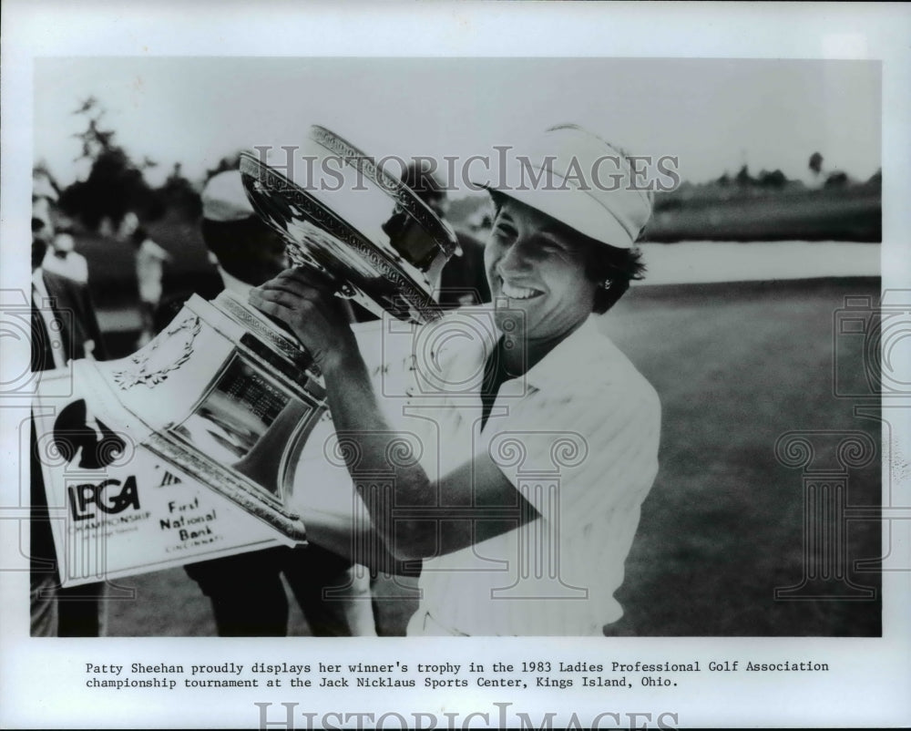 Press Photo Patty Sheehan-1983 Ladies Professional Golf Association winner - Historic Images