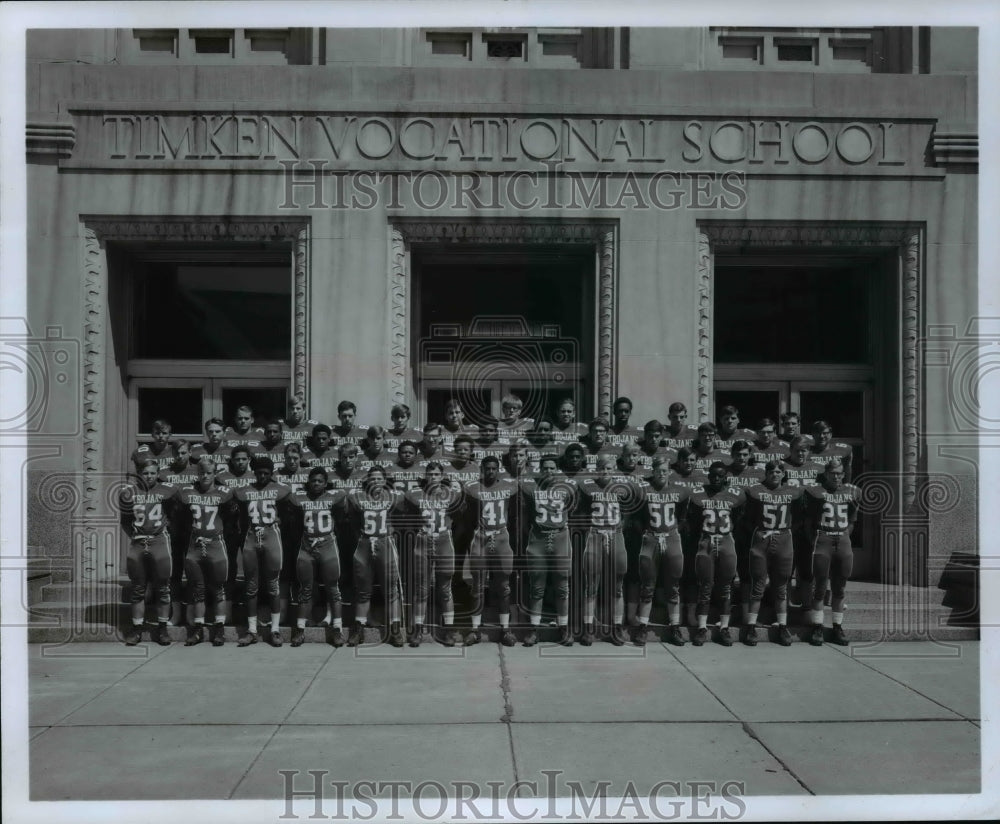 1969 Canton Timken High Football team members-Historic Images